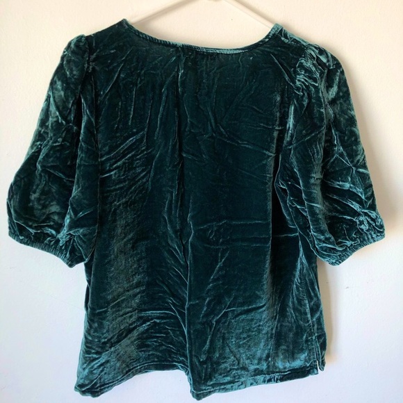 Loft Velvet Peplum Top - Picture 3 of 4